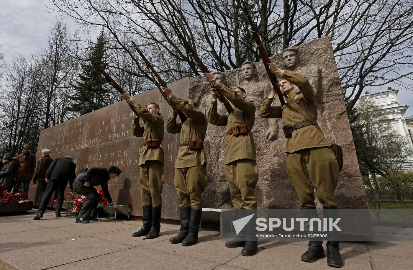 "Celebrating the Victory" patriotic action in St Petersburg