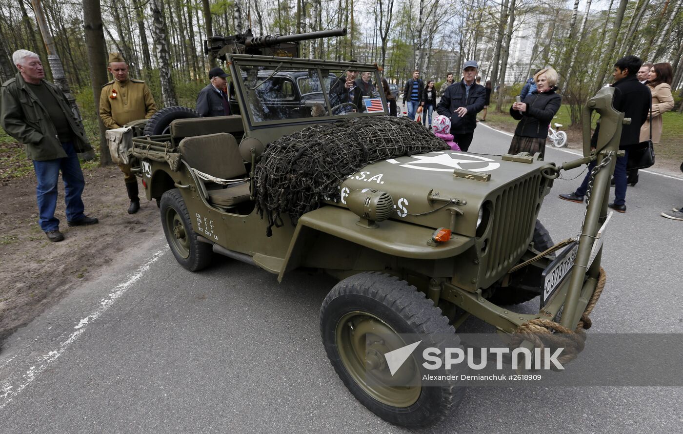 "Celebrating the Victory" patriotic action in St Petersburg