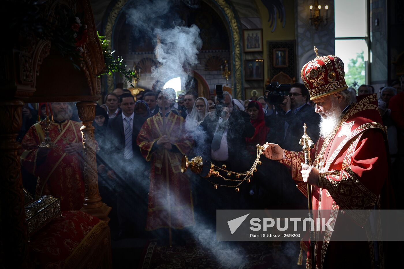 Patriarch holds service in honor of Saint George the Martyr