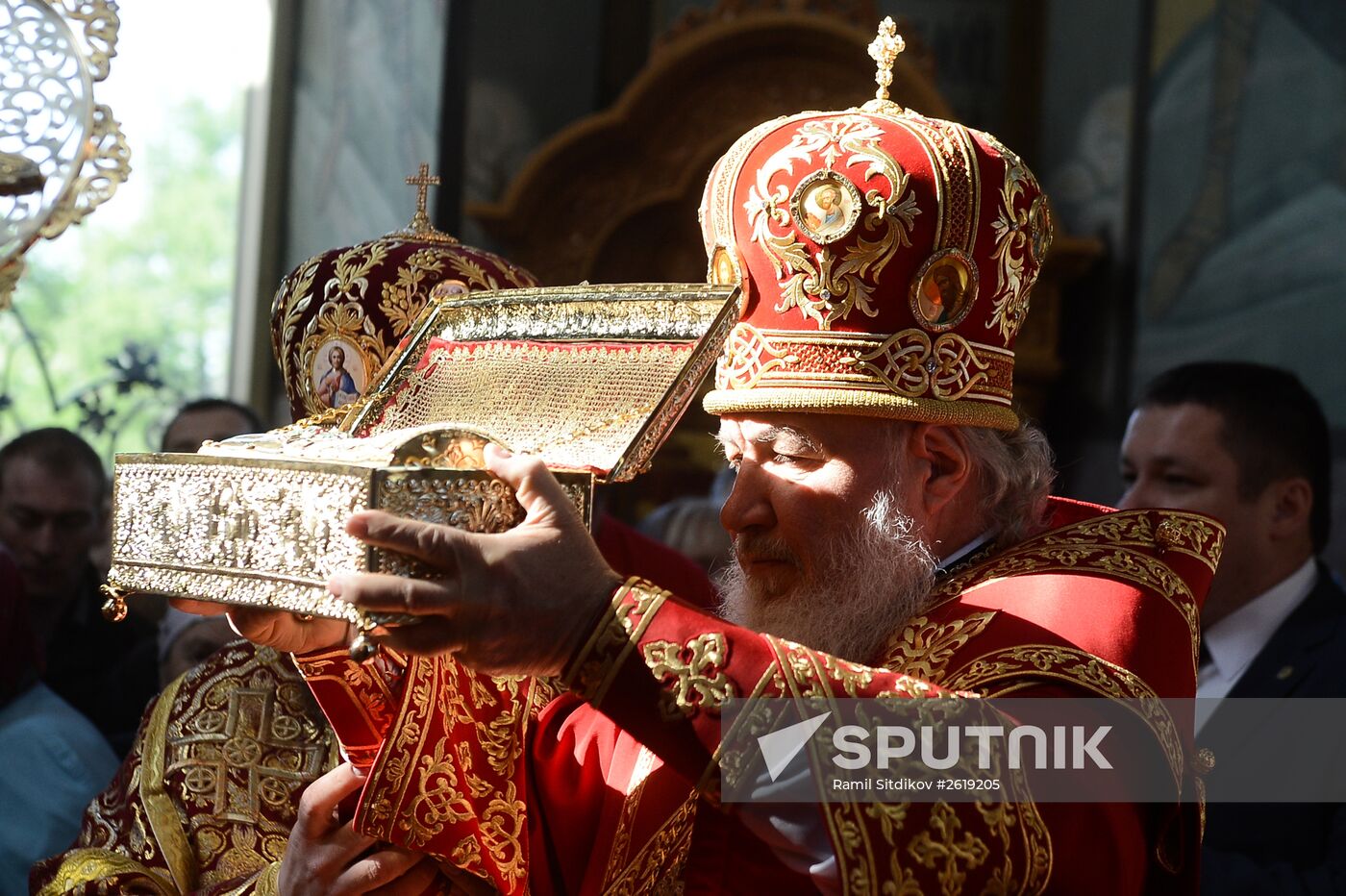 Patriarch holds service in honor of Saint George the Martyr