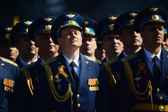 Final rehearsal of military parade to mark 70th anniversary of Victory in 1941-1945 Great Patriotic War