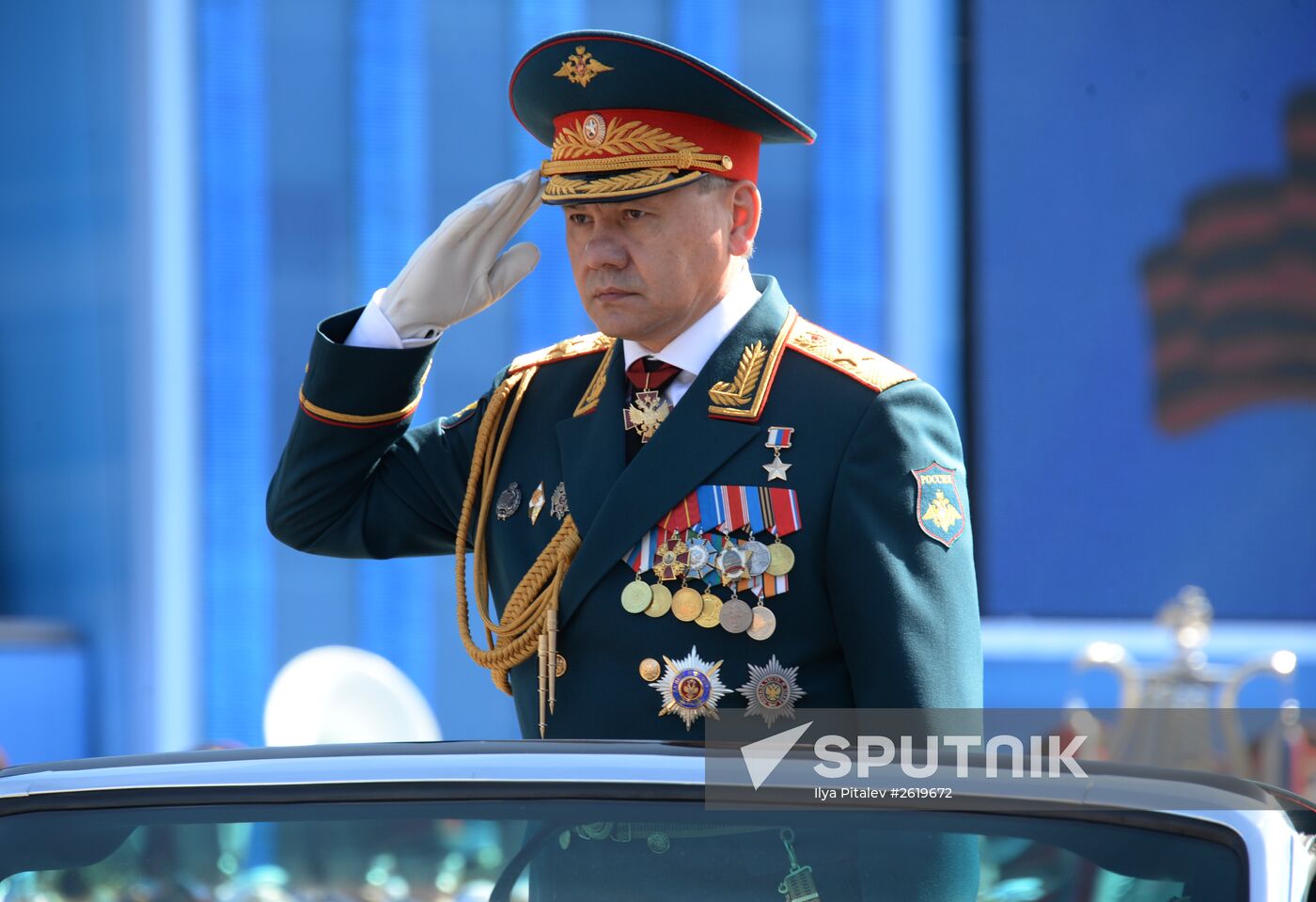 Final rehearsal of military parade to mark 70th anniversary of Victory in 1941-1945 Great Patriotic War