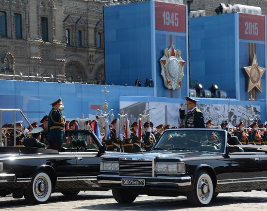 Final rehearsal of military parade to mark 70th anniversary of Victory in 1941-1945 Great Patriotic War