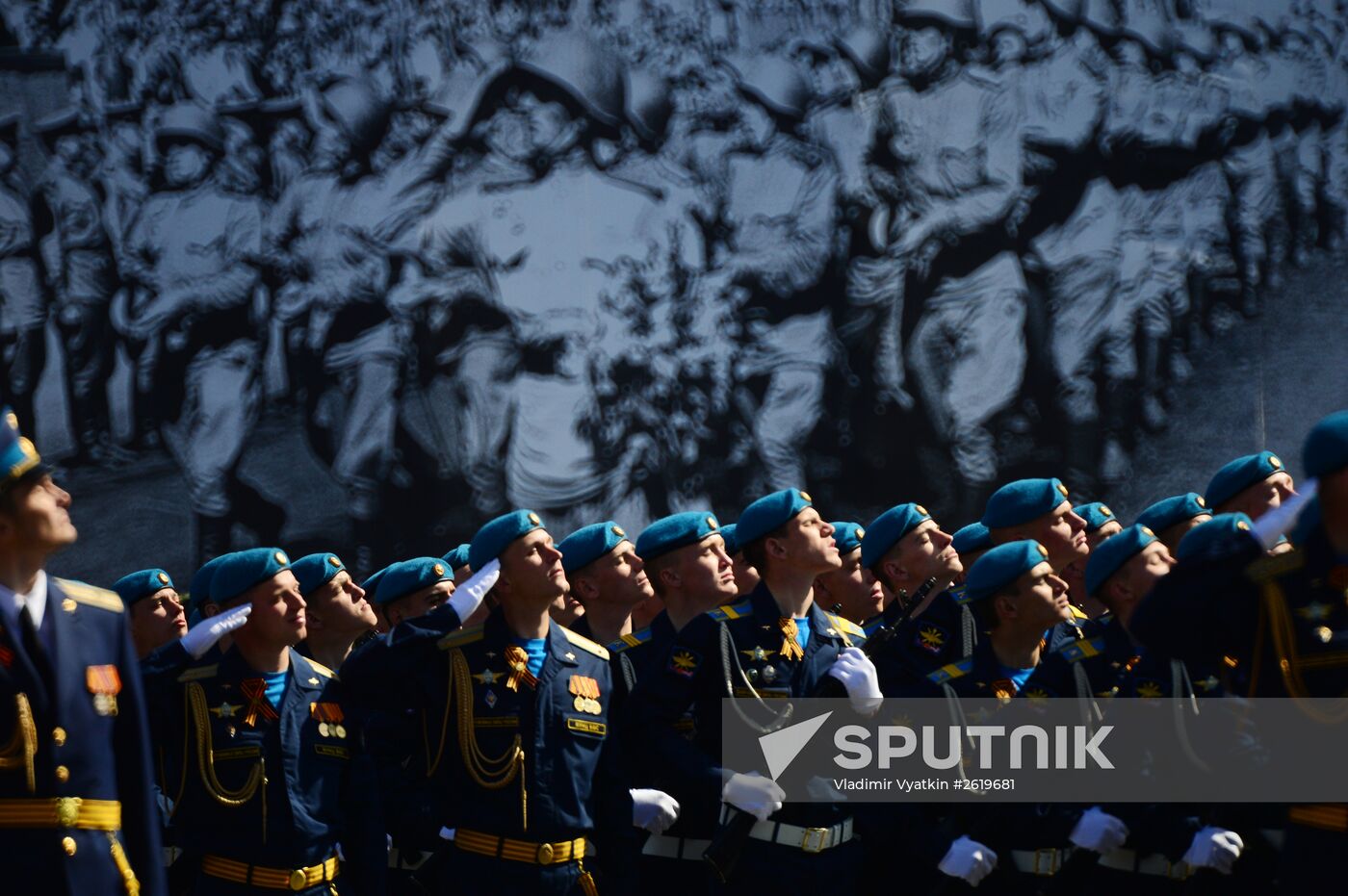 Final rehearsal of military parade to mark 70th anniversary of Victory in 1941-1945 Great Patriotic War