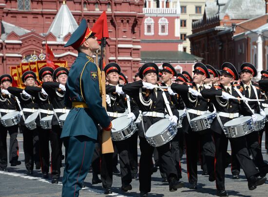 Final rehearsal of military parade to mark 70th anniversary of Victory in 1941-1945 Great Patriotic War
