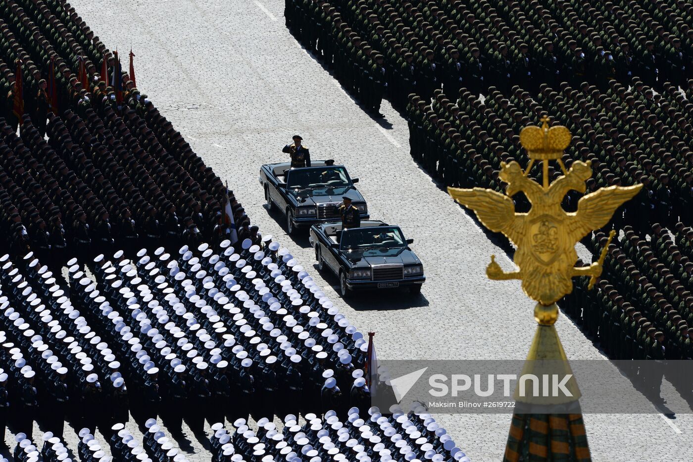 Final rehearsal of military parade to mark 70th anniversary of Victory in 1941-1945 Great Patriotic War