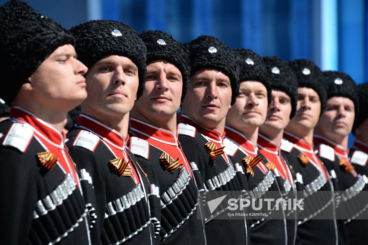 Final rehearsal of military parade to mark 70th anniversary of Victory in 1941-1945 Great Patriotic War