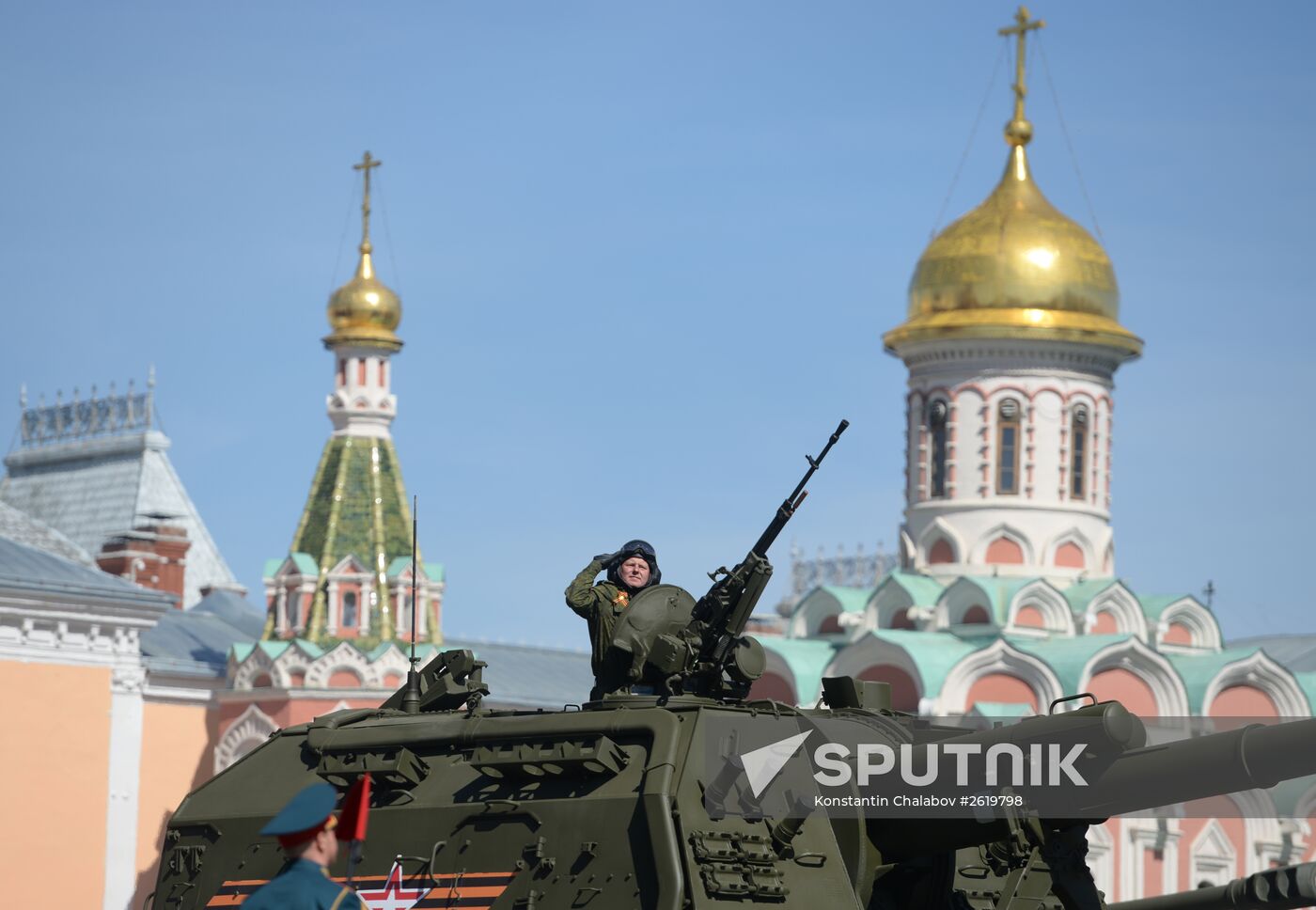 Final rehearsal of military parade to mark 70th anniversary of Victory in 1941-1945 Great Patriotic War