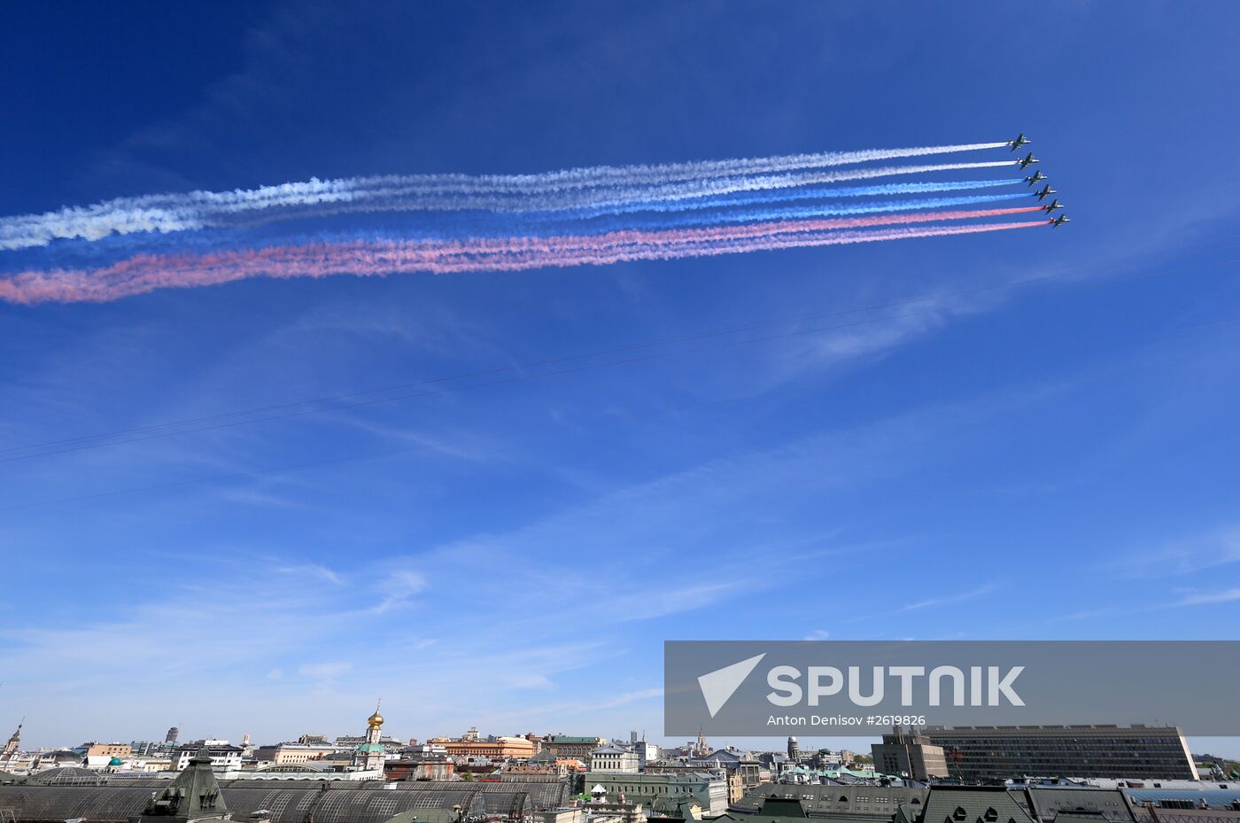 Final rehearsal of military parade to mark 70th anniversary of Victory in 1941-1945 Great Patriotic War