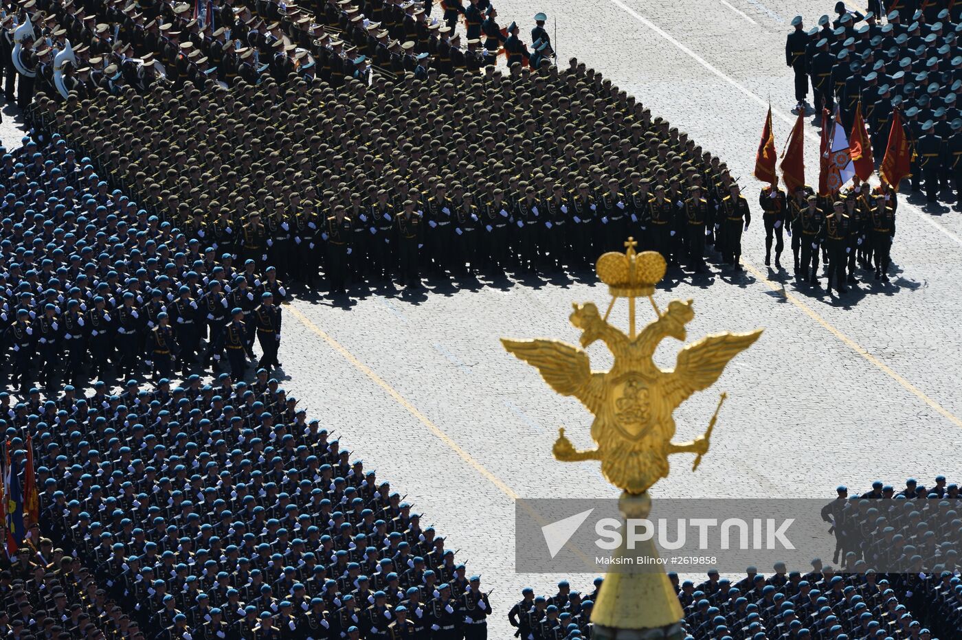 Final rehearsal of military parade to mark 70th anniversary of Victory in 1941-1945 Great Patriotic War