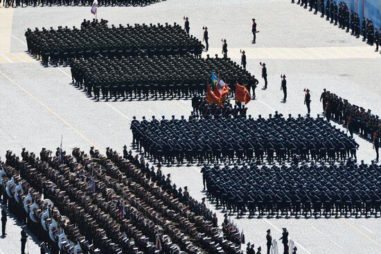 Final rehearsal of military parade to mark 70th anniversary of Victory in 1941-1945 Great Patriotic War