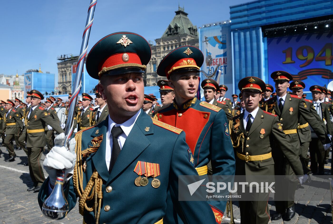 Final rehearsal of military parade to mark 70th anniversary of Victory in 1941-1945 Great Patriotic War