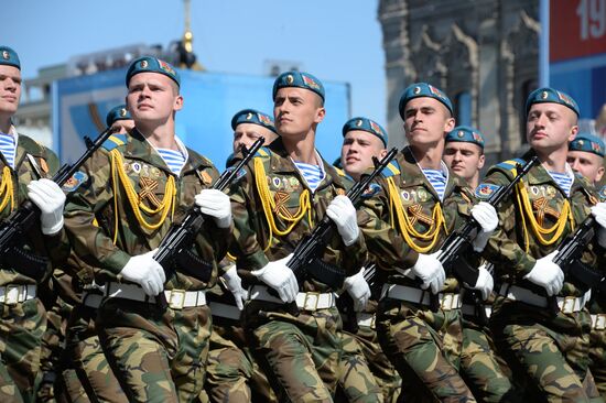 Final rehearsal of military parade to mark 70th anniversary of Victory in 1941-1945 Great Patriotic War