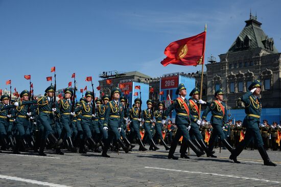 Final rehearsal of military parade to mark 70th anniversary of Victory in 1941-1945 Great Patriotic War