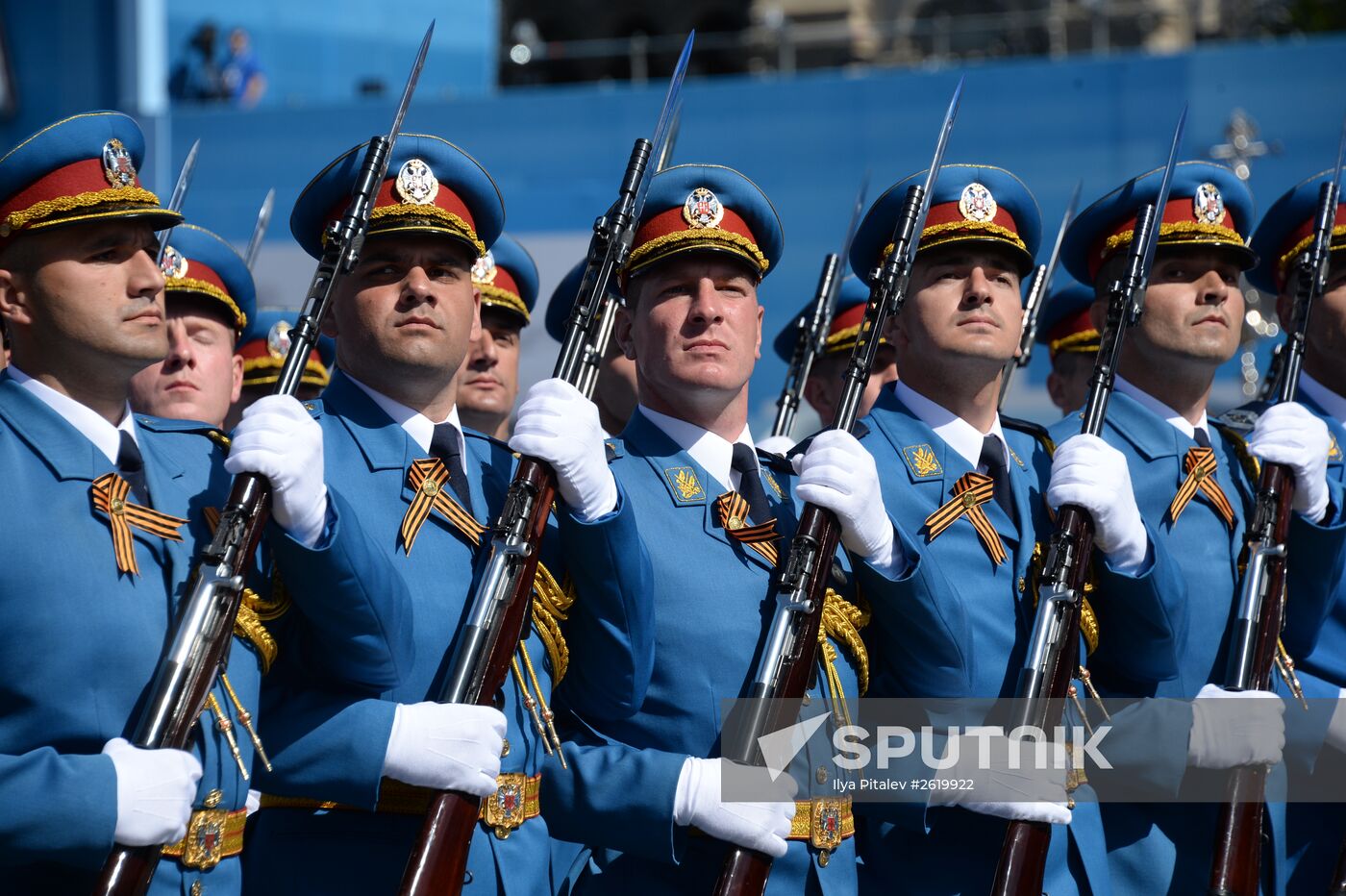 Final rehearsal of military parade to mark 70th anniversary of Victory in 1941-1945 Great Patriotic War