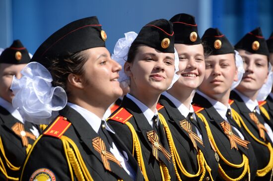 Final rehearsal of military parade to mark 70th anniversary of Victory in 1941-1945 Great Patriotic War