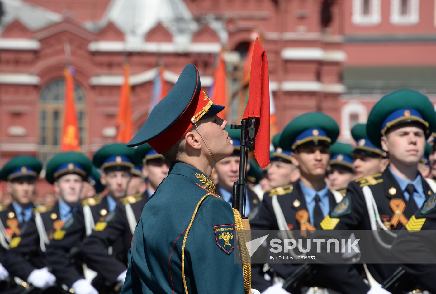 Final rehearsal of military parade to mark 70th anniversary of Victory in 1941-1945 Great Patriotic War