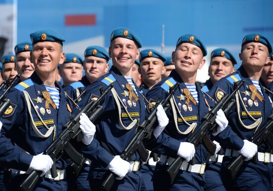 Final rehearsal of military parade to mark 70th anniversary of Victory in 1941-1945 Great Patriotic War