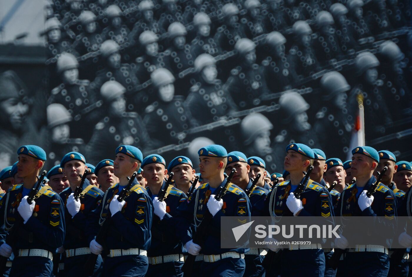 Final rehearsal of military parade to mark 70th anniversary of Victory in 1941-1945 Great Patriotic War