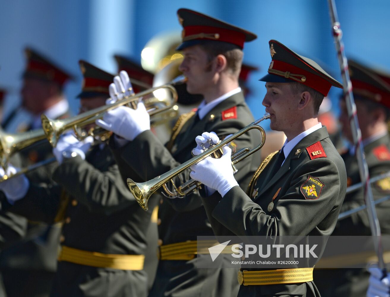 Final rehearsal of military parade to mark 70th anniversary of Victory in 1941-1945 Great Patriotic War