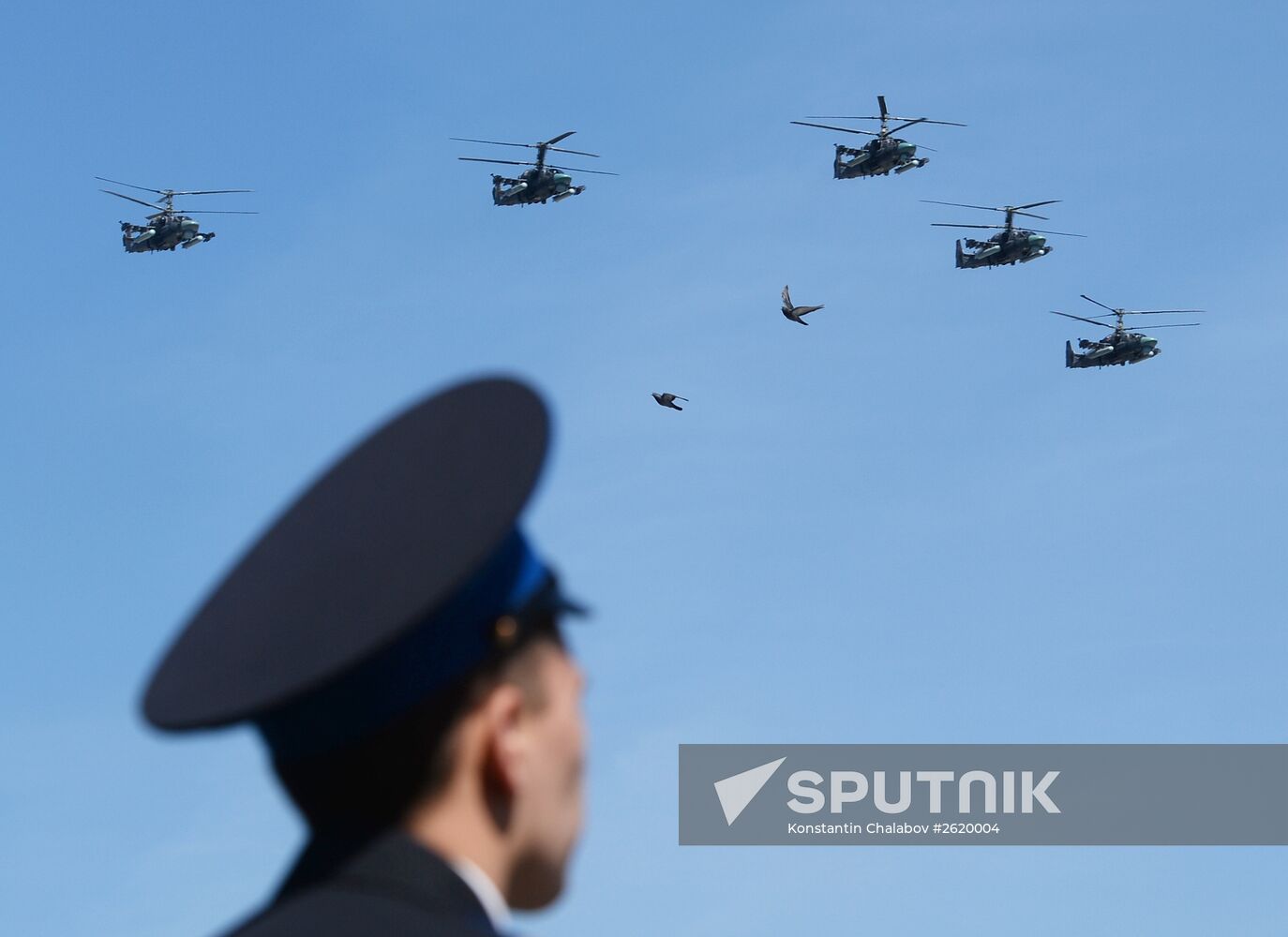 Final rehearsal of military parade to mark 70th anniversary of Victory in 1941-1945 Great Patriotic War