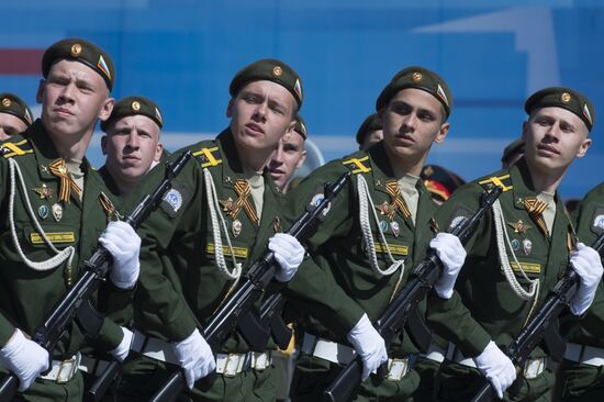 Final rehearsal of military parade to mark 70th anniversary of Victory in 1941-1945 Great Patriotic War