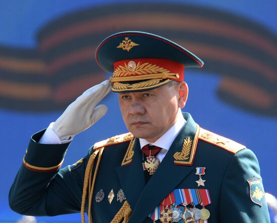 Final rehearsal of military parade to mark 70th anniversary of Victory in 1941-1945 Great Patriotic War