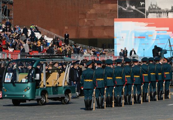 Final rehearsal of military parade to mark 70th anniversary of Victory in 1941-1945 Great Patriotic War