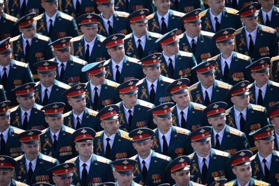 Final rehearsal of military parade to mark 70th anniversary of Victory in 1941-1945 Great Patriotic War