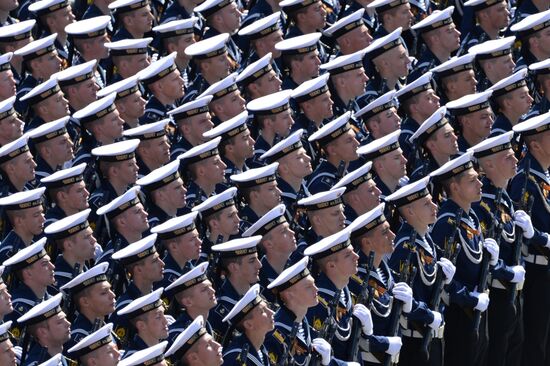 Final rehearsal of military parade to mark 70th anniversary of Victory in 1941-1945 Great Patriotic War