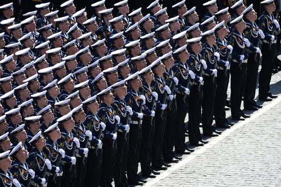 Final rehearsal of military parade to mark 70th anniversary of Victory in 1941-1945 Great Patriotic War
