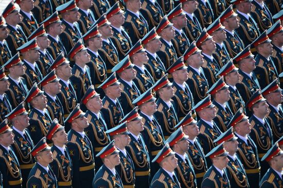 Final rehearsal of military parade to mark 70th anniversary of Victory in 1941-1945 Great Patriotic War