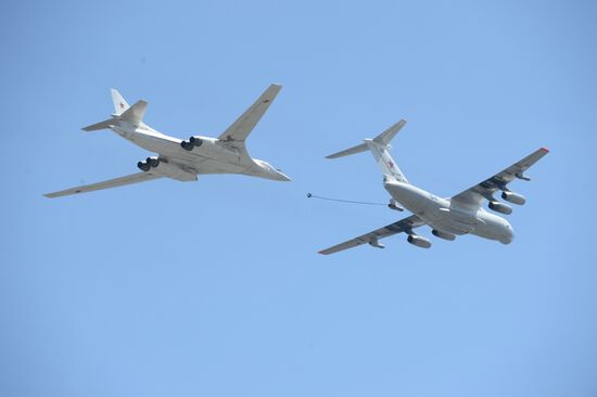 Final rehearsal of military parade to mark 70th anniversary of Victory in 1941-1945 Great Patriotic War