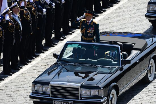 Final rehearsal of military parade to mark 70th anniversary of Victory in 1941-1945 Great Patriotic War