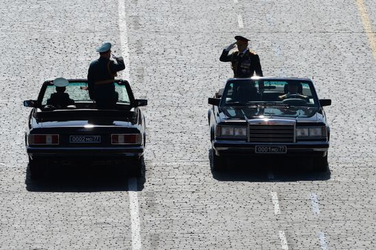 Final rehearsal of military parade to mark 70th anniversary of Victory in 1941-1945 Great Patriotic War