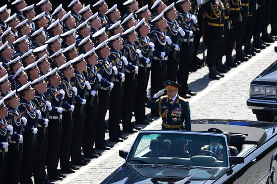 Final rehearsal of military parade to mark 70th anniversary of Victory in 1941-1945 Great Patriotic War
