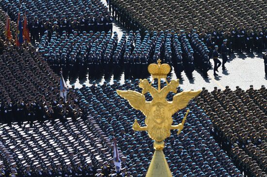 Final rehearsal of military parade to mark 70th anniversary of Victory in 1941-1945 Great Patriotic War