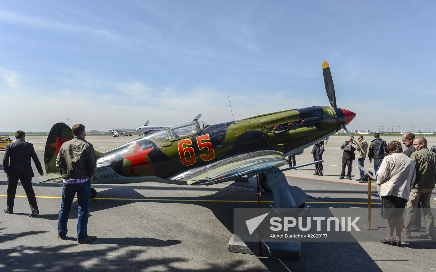 Exhibition of Great Patriotic War combat aircraft at Vnukovo airport