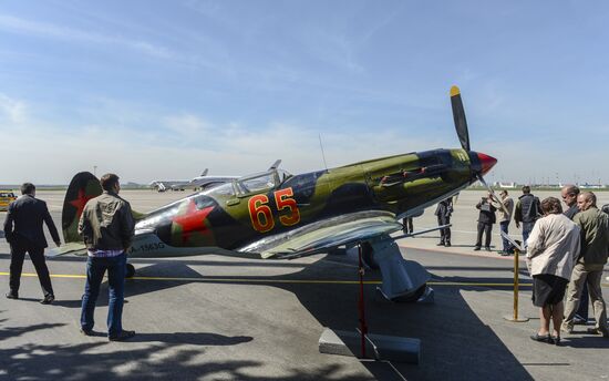 Exhibition of Great Patriotic War combat aircraft at Vnukovo airport