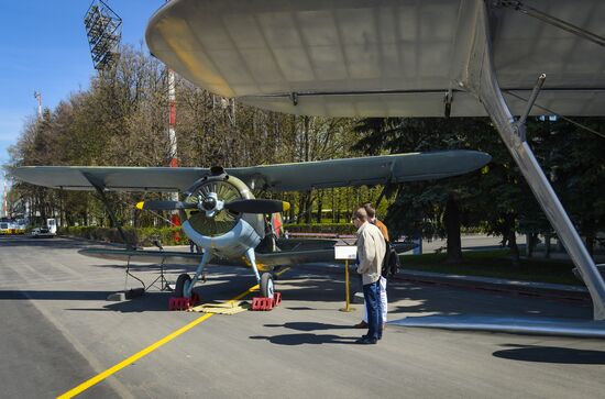 Exhibition of Great Patriotic War combat aircraft at Vnukovo airport