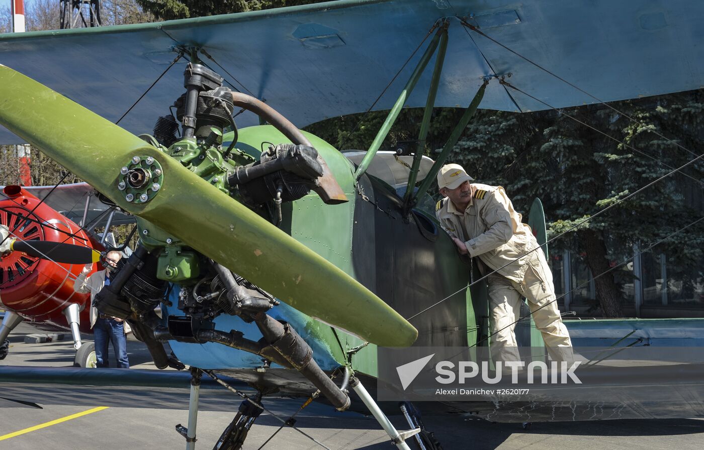 Exhibition of Great Patriotic War combat aircraft at Vnukovo Airport