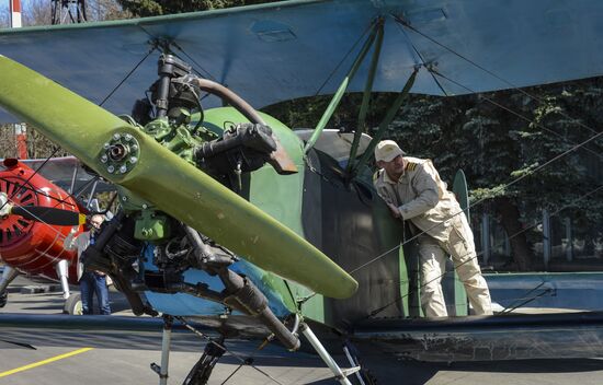 Exhibition of Great Patriotic War combat aircraft at Vnukovo Airport
