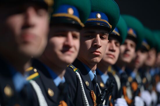 Final rehearsal of military parade to mark 70th anniversary of Victory in 1941-1945 Great Patriotic War