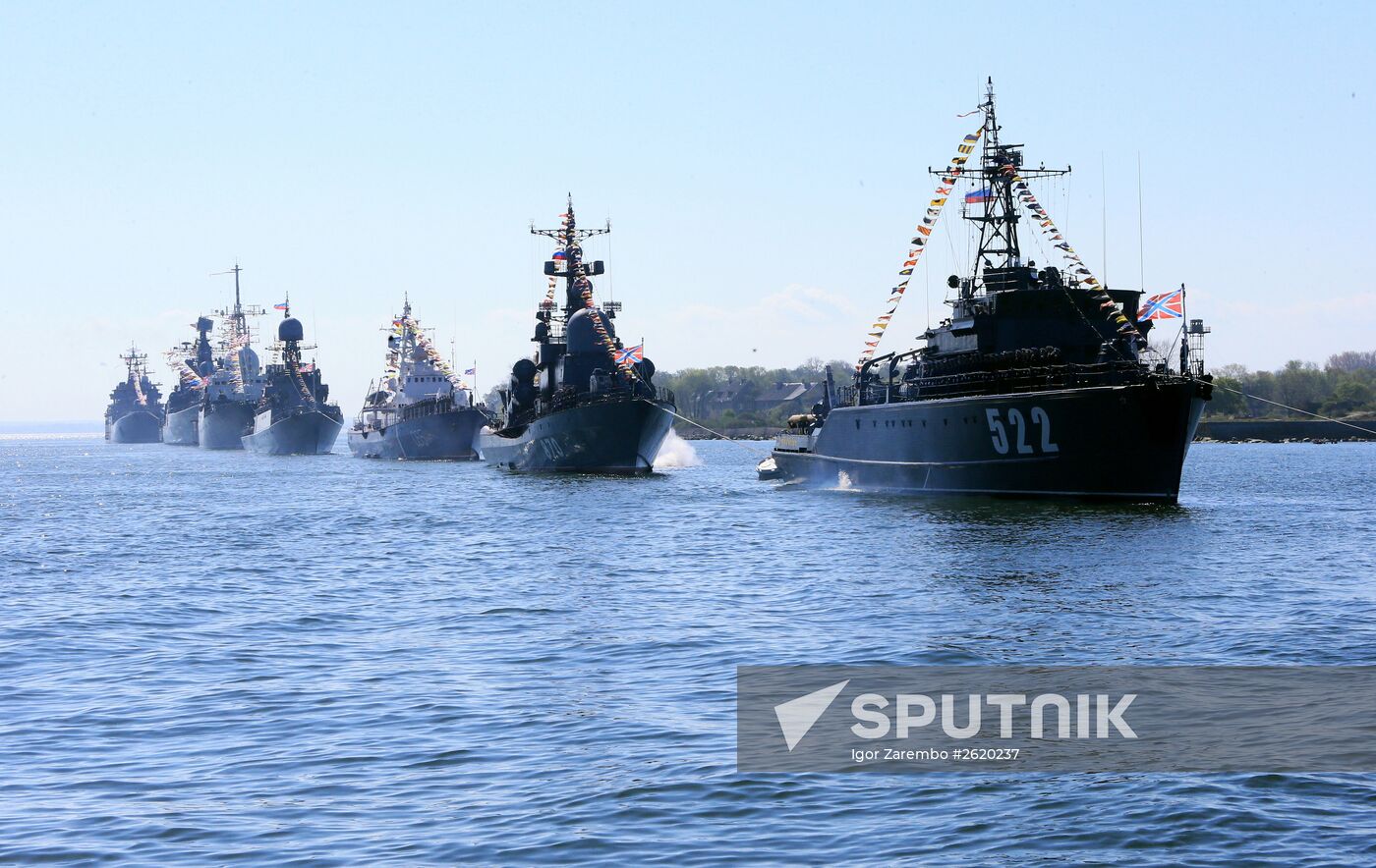 Victory Parade rehearsal in Baltiysk