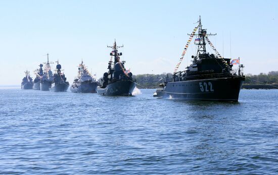 Victory Parade rehearsal in Baltiysk