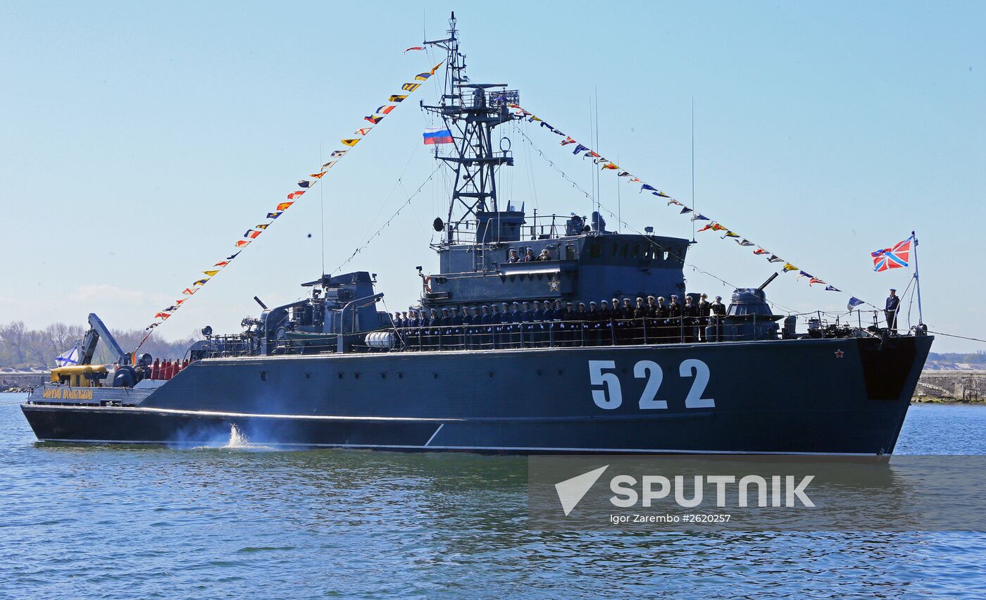 Victory Parade rehearsal in Baltiisk