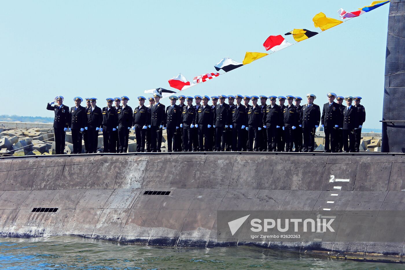 Victory Parade rehearsal in Baltiisk