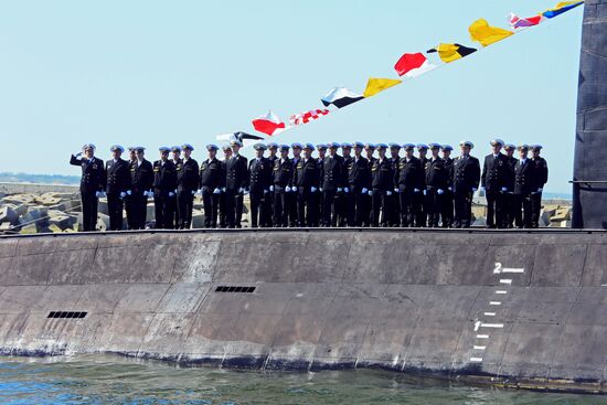 Victory Parade rehearsal in Baltiisk