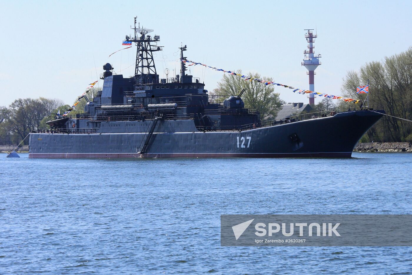 Victory Parade rehearsal in Baltiisk