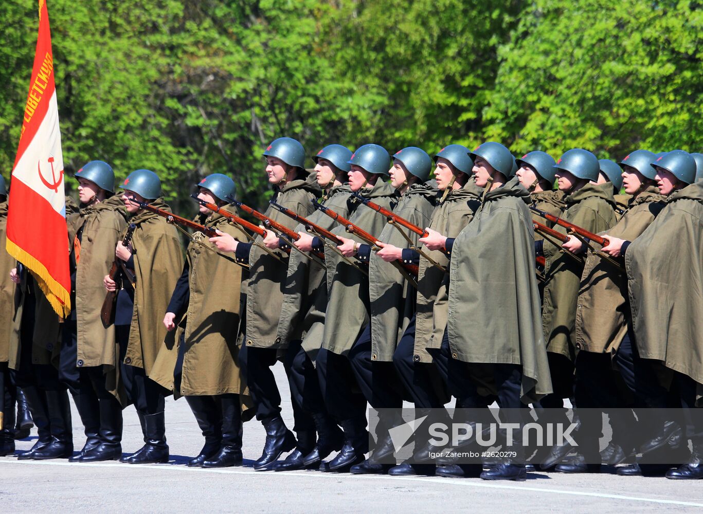 Victory Parade rehearsal in Baltiysk